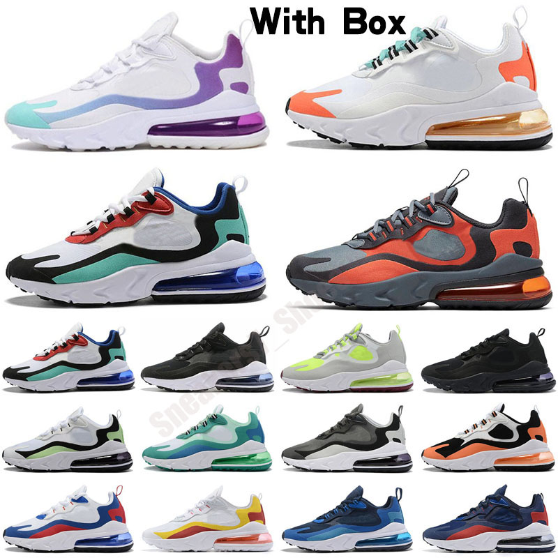 

travis scott react ENG men women Sports shoes neon triple black bauhuas outdoor mens womens trainers sneakers des chaussures, Color 17