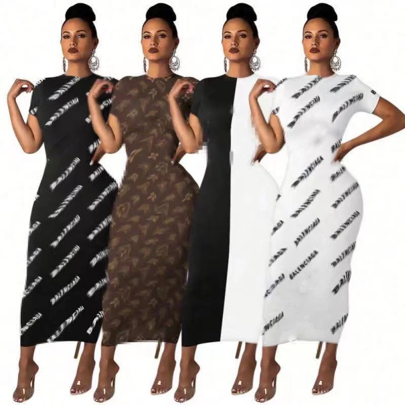 

2022 Summer Women Casual Dress Bodycon Sexy Streetwear Fashion Party Club Elegant Dresses, As picture show