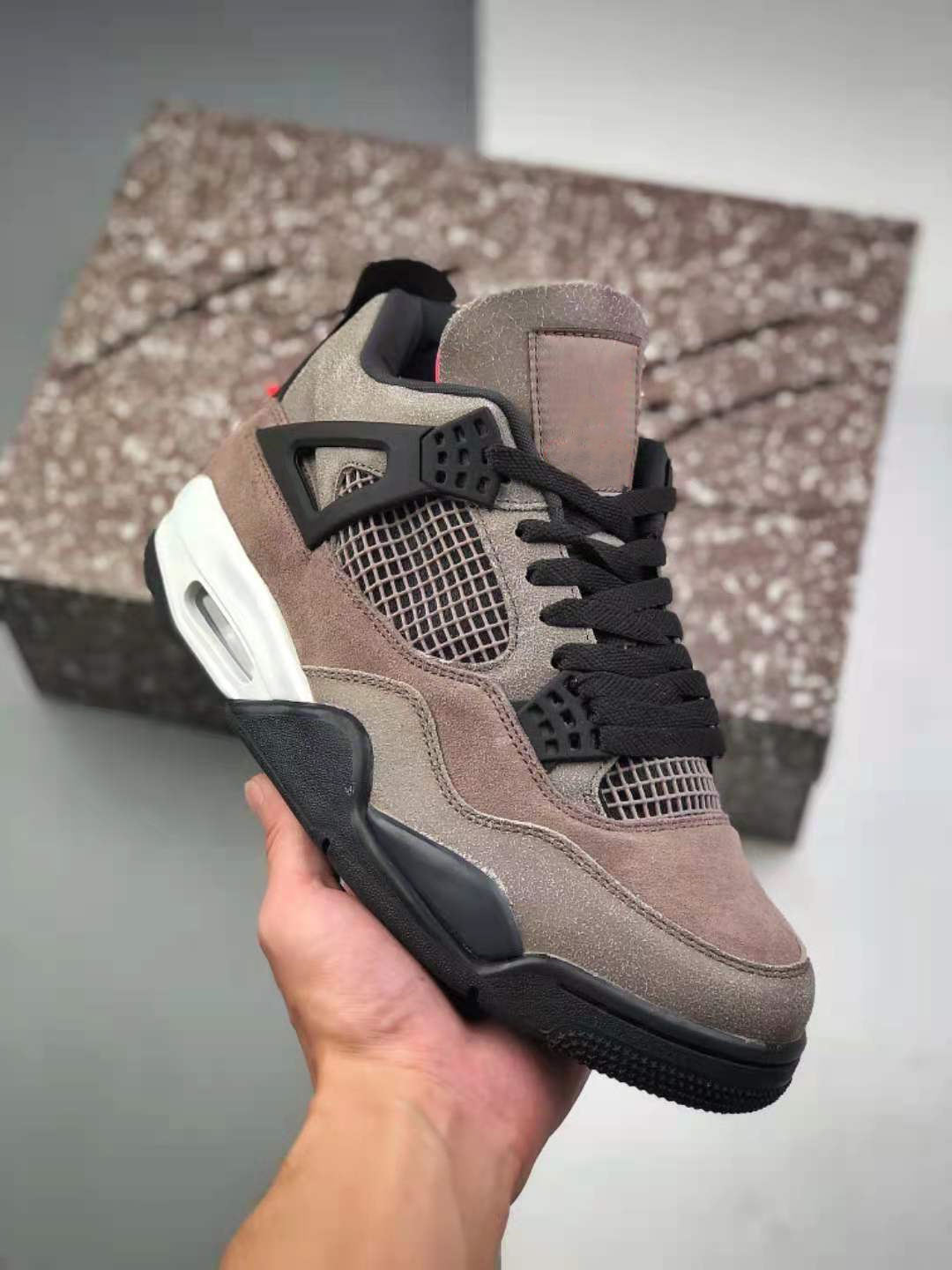 

4 Retros GS Taupe Haze Infrared 23 Oil Grey 4S Brown Basketball Designer Shoes Mens Trainer Sports Sneakers Size40-46