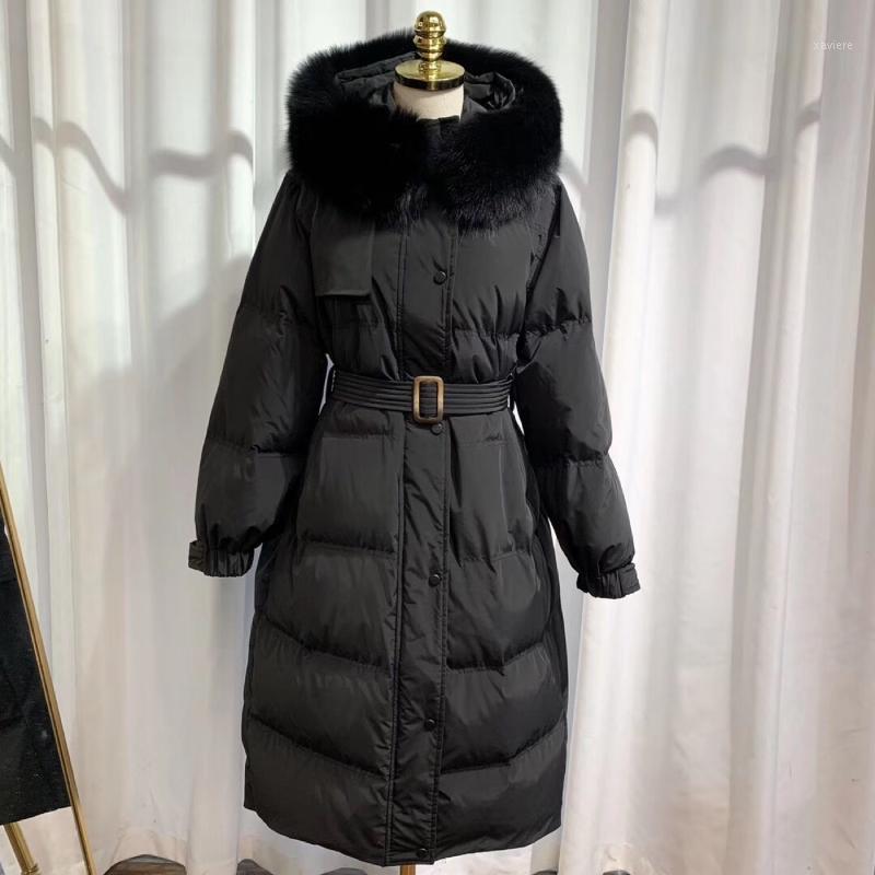 

Women' Down & Parkas Jacket Women Long Thermal Slim Fit 90% White Duck Thick Coat Clothes, Beige