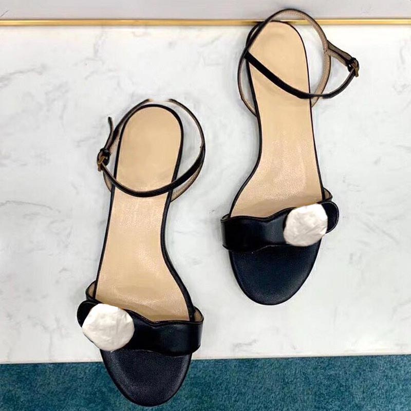

Designer Sandals leather summer women's fashion leisure college wind single shoes office one word buckle flat bottom size 42, Silver