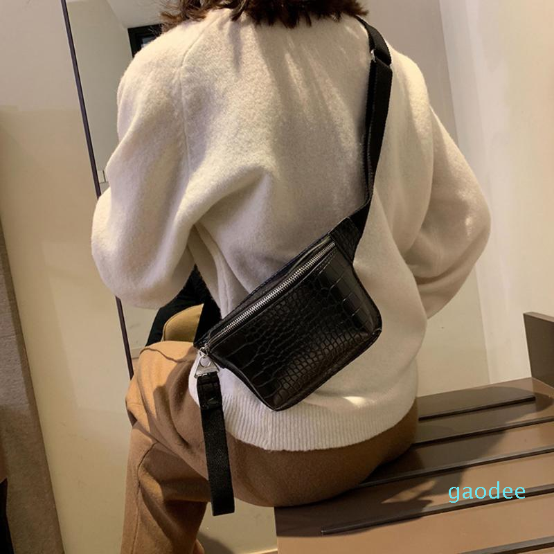 

Designer-Waist Bags Women's Crocodile Leather Multicolor Chest Bag Fashion High Quality Handbag PU Packs Phone, Beige