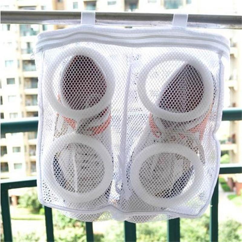 

Storage Bags Arrival Fashion Organizer Shoe Mesh Laundry Shoes Dry Portable Washing 872324