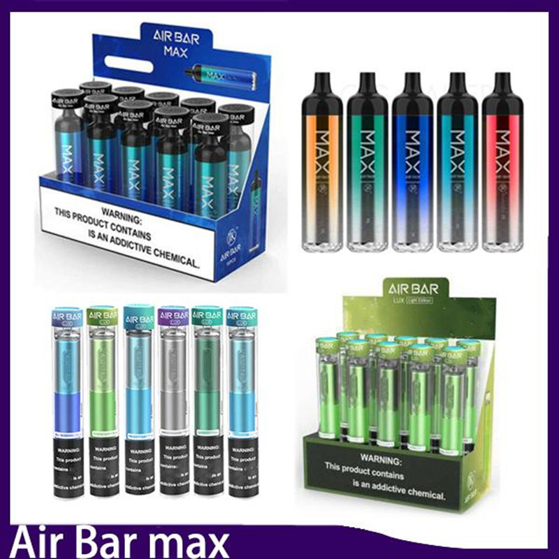 

Air Bar max Lux Disposable Device Built-in 500mah Battery 2.7ml Vape Pods kit 1000 puffs Dab Pen Starter