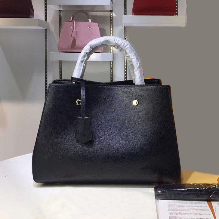 

Original High Quality Designer Luxury Handbags Purses MONTAIGNE Bag Women Tote Brand Letter Embossing Genuine Leather Shoulder Bags
