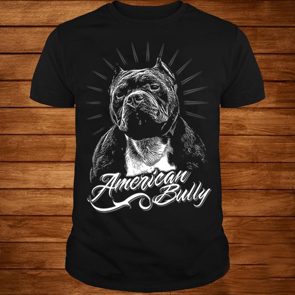 

American Bully Sunshine by American Bully Supply Co Pitbull Men's T-Shirt, White;black