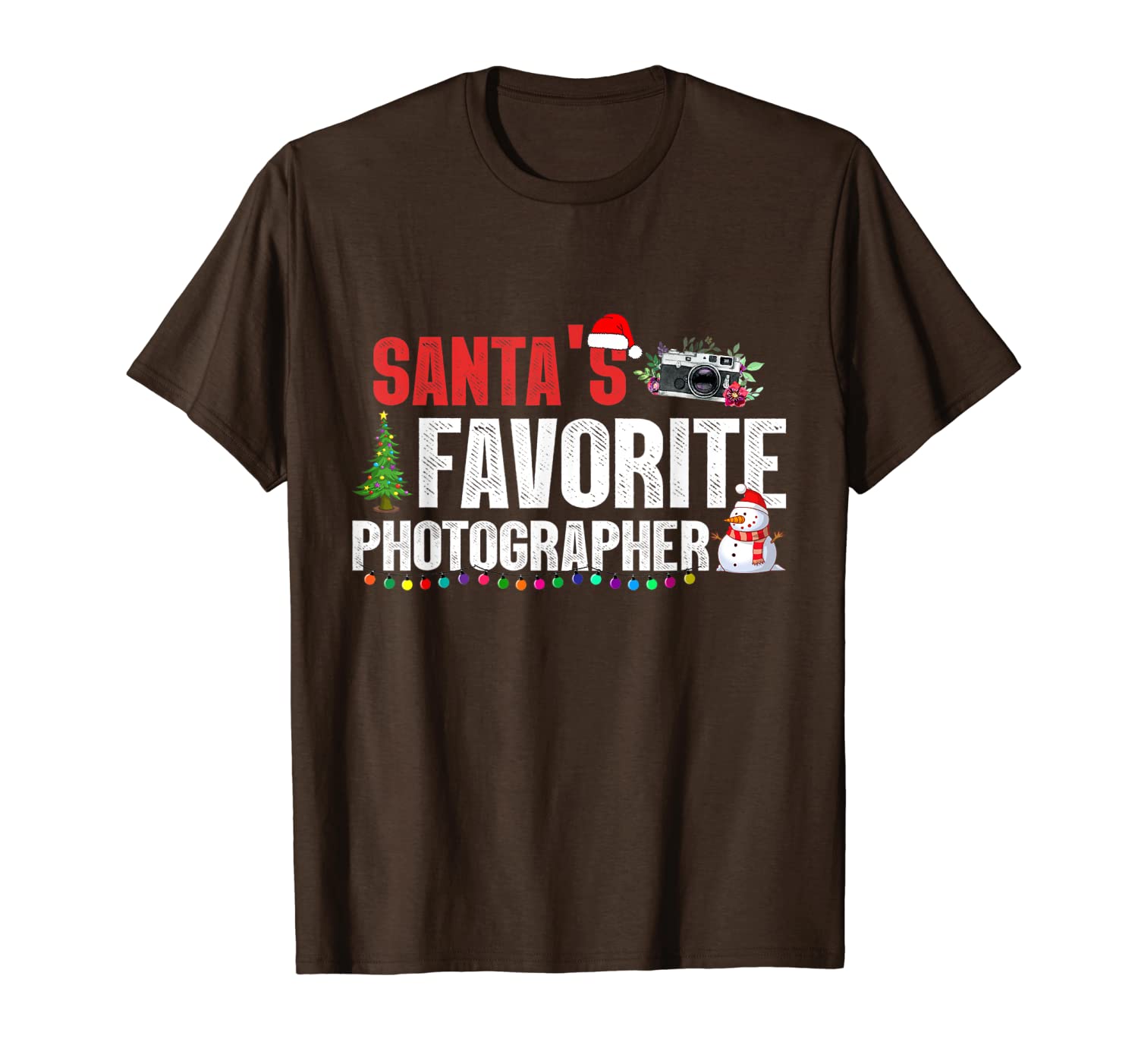 

ugly santa's favorite pgrapher xmas gift t-shirt, White;black