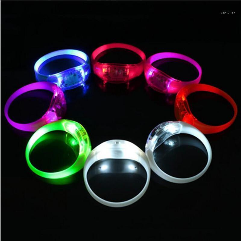 

Party Decoration Light-Up Glowing Wristband Flashing LED Bracelet Bangle Kids Toys Gift Glow Halloween Christmas Xmas