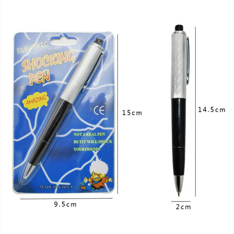 

Fun toys pen Shocking Electric Shock Toy Pens With Box Packaging April Fools Day exotic ballpoint Gift Joke Prank Trick