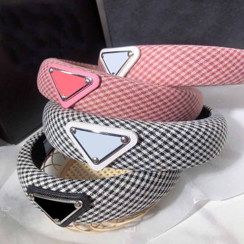 

Fashion Retro Simple Letter Print Plaid Headband Womens Classical Fashion Hairbands Hair Hoop Headwear Accessories for Women Christmas gifts