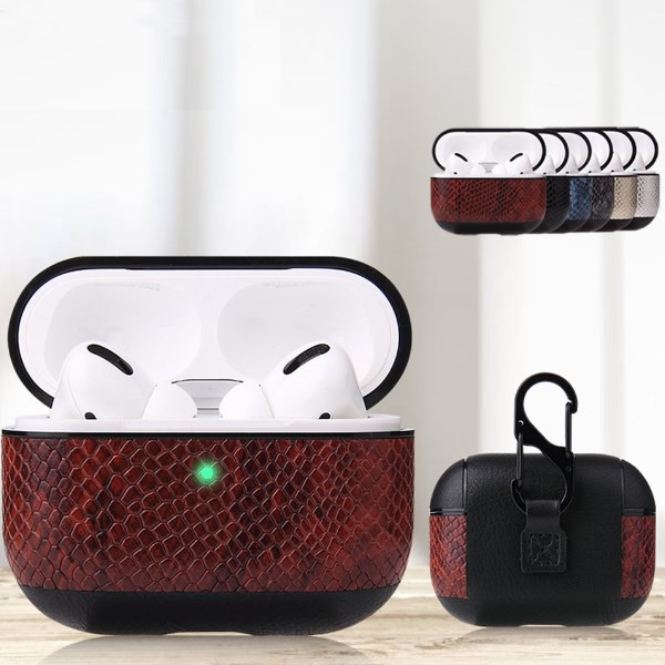

Leather PU Case Earphone Vintage Cover Airpods Pro Protective Waterproof