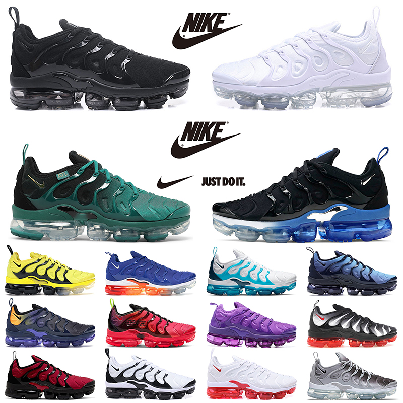 

nike air vapormax plus men women running shoes triple black white lemon lime be ture blue fury outdoor mens sports sneakers, Bleached aqua 36-40