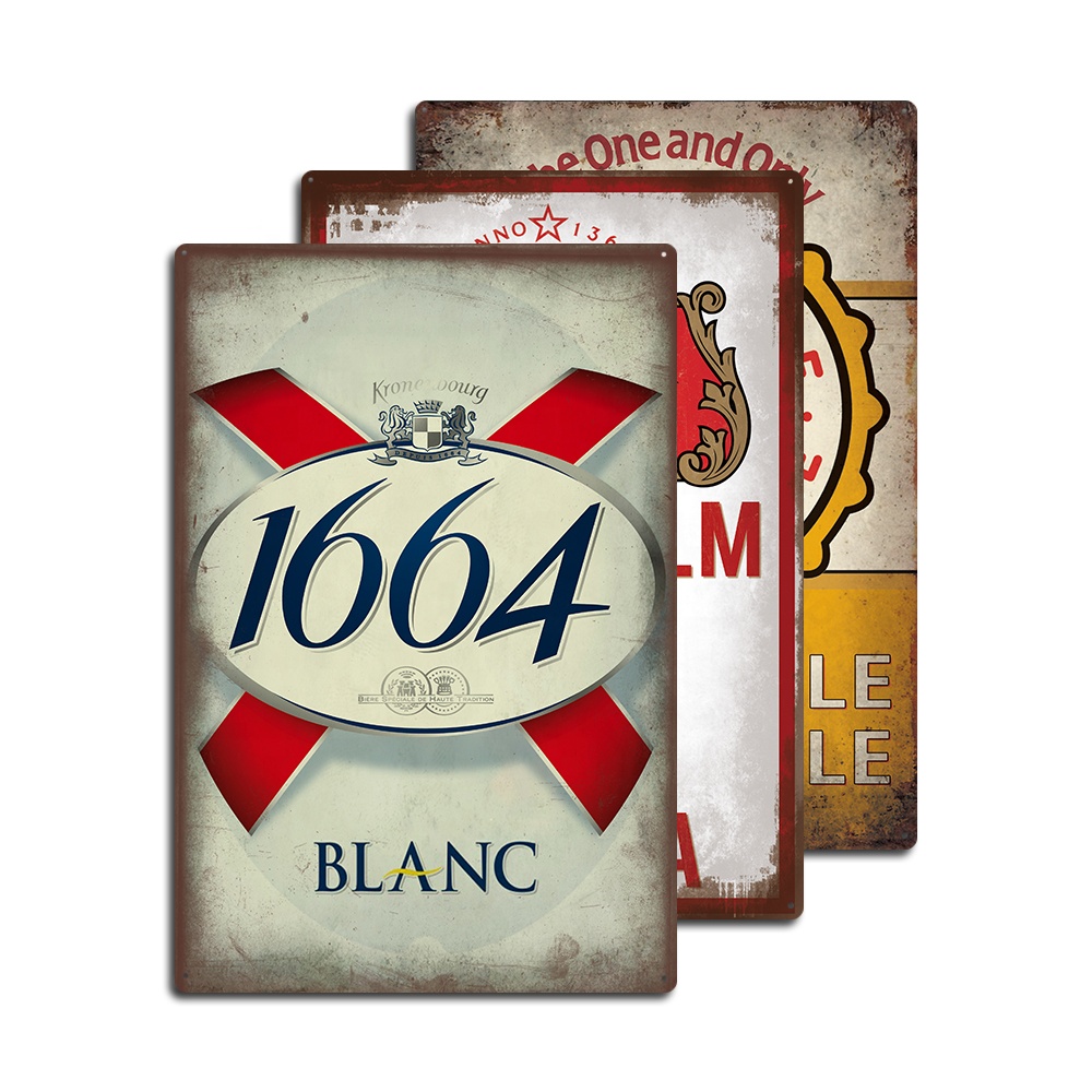 

V13 Painting,Retro custom metal sign European beer brand plaque printing bar home shop poster 20CM*30CM