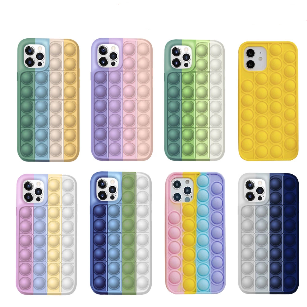 Compre Pop Fidget Reliver Reliver Stress Brinquedos Rainbow Telefone Capa  Suave Para IPhone 8 7 Plus 12 11 Pro Max Antistress Brinquedos Capa Sensory  Toy Capa Barato | Entrega Rápida E Qualidade | Pt.Dhgate