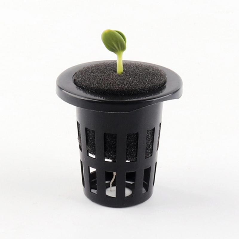 

Planters & Pots 50Pcs Plastic Vegetable Net Cups Slotted Mesh Soilless Culture Vegetables Hydroponic Equipment Deepening Planting Basket