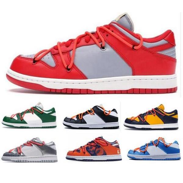 

Men Off Dunk Basketball Shoes Low Pine Green UNC University Red 2021 Top Quality Dunks Chaussures Sports Black Man Skateboard Outdoor Trainers Sneakers, Orange