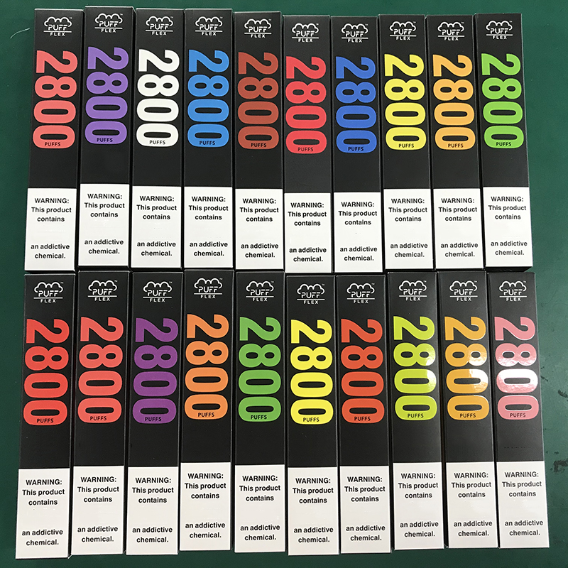 

NEWEST Puff Flex Bars disposable vape pen E Cigarette kits 2800 puffs 10ML prefilled 20Colors VS Flow XXL Plus MAX