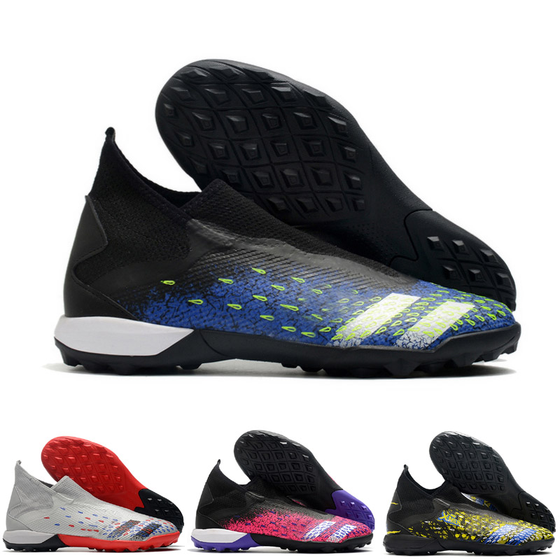 

2021 Predator Freak3 Laceless Soccer shoes Men Football boots cleats Sneaker, Color 2