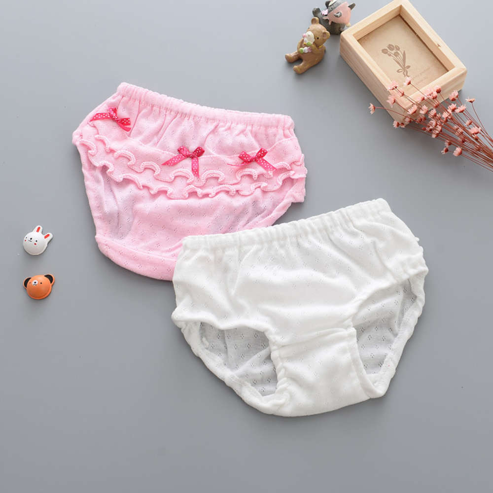 

Children's underwear girl's bread pants baby's triangle cotton bow lace, Camo