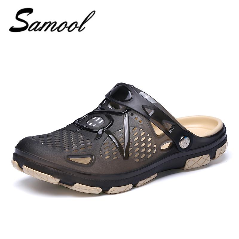 

Sandals Men Flip Flops Mens Sandles Jelly Beach Water Upstream Summer Male Flat Heel Shoes Non Slip Home Slippers Zapatos Hombre J, Black