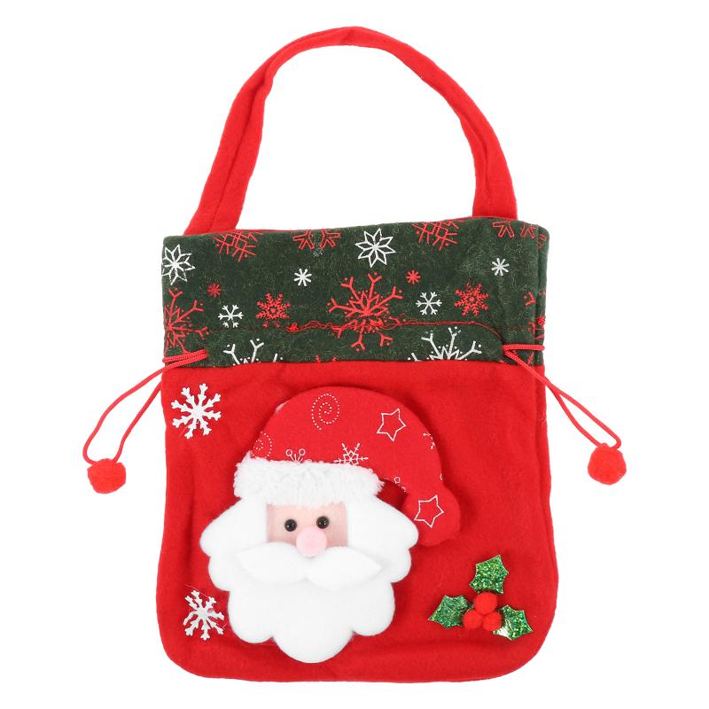 

Christmas Decorations 1pc Non-woven Fabric Pouch 3d Candy Bag Exquisite Gift Themed