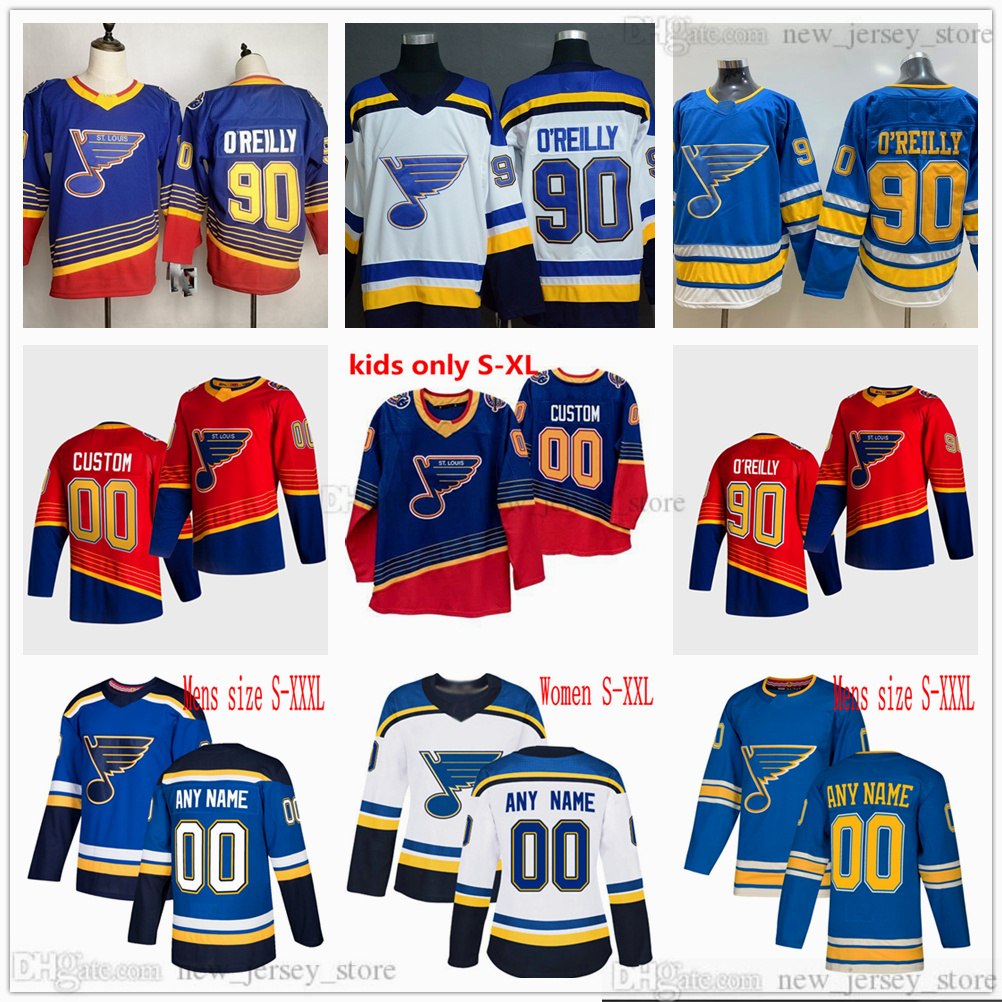 

Custom 2021 Men Women Kids St. Louis Blues Hockey Jerseys Wayne Gretzky 17 Jaden Schwartz Brayden Schenn Ryan O'Reilly David Perron Vladimir Tarasenko, Youth only s-xl