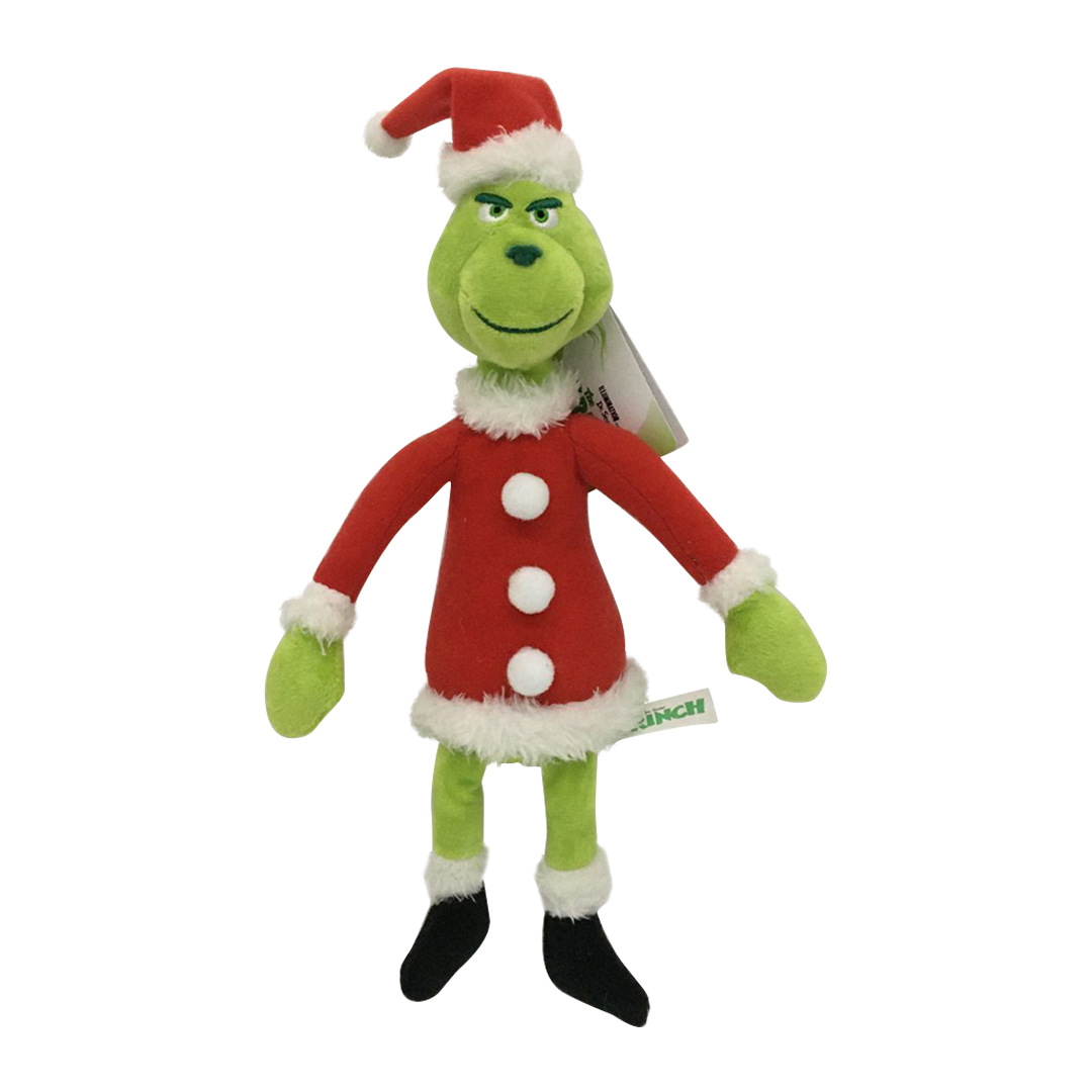 

Grinch Stole Plush Doll Max Dog Stuffed Toy Christmas Tree Ornament Green Fur Monster Figure Home Decoration Gift for Kids