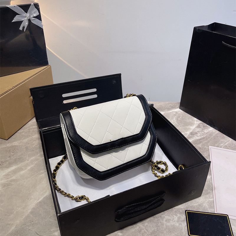 

2022 High Quality French Shoulder Bags Fashion Women Flap Chain Quilted Designer Bags Diamond Lattice Outdoor Sacoche Street Luxury Retro Wallets Diagonal Bag, A1
