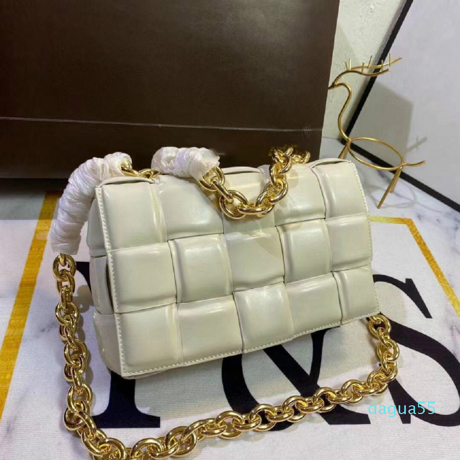 

2021 Lady Knitting Fashions shoulder Bags Chain Pillow bag Totes Clutch Famous Designer Caviar leather Purse Lady's Crossbody Quilted Flap