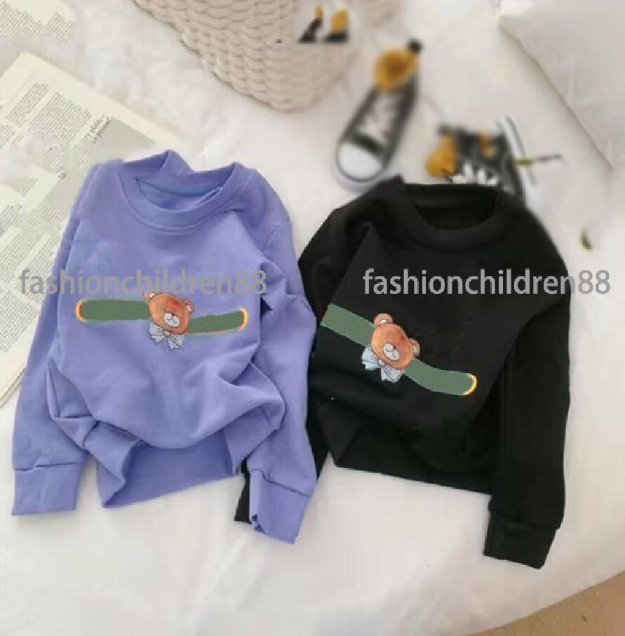 

Kids Sweatshirts Boys Girls Tag Hoodies Brand Letter Printed Pullover Tops Children Casual Sweatshirt Baby Clothing, Blue