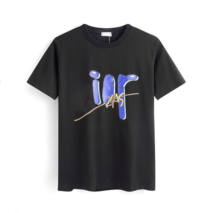 

Men T-shirt Women Short Sleeve High Quality Summer Tees Letter Print Hip Hop Style Clothes With Label Box, White;black