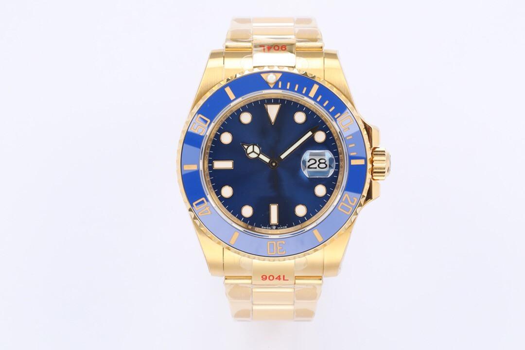 

EW Men's watch diameter 40mm with 3135 movement power reserve sapphire crystal mirror., Slivery;brown