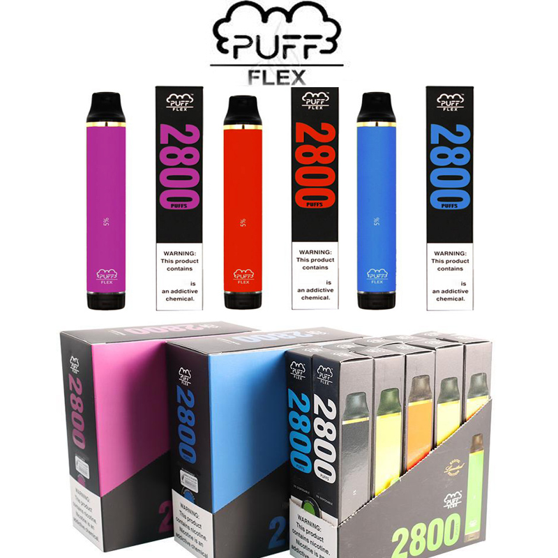 

Puff Bars Flex disposable Vape Plus 2800 pods device kits e cigarette 1500mah battery pre-filled 10ml vaporizer
