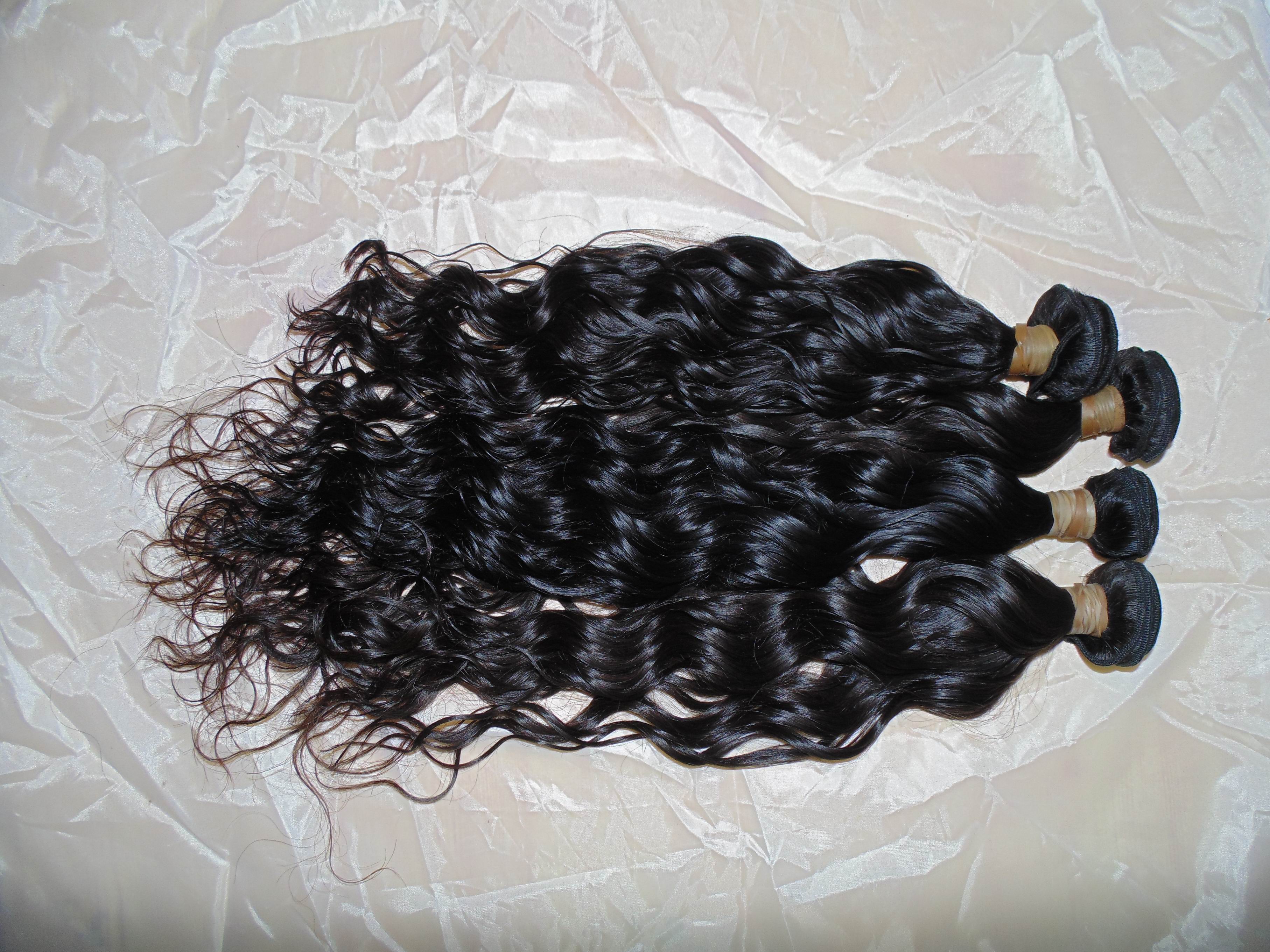 

Gorgeous raw human hair natural wave 12A high quality bundles Burmese hair 3pcs/lot my lovely gift, Black