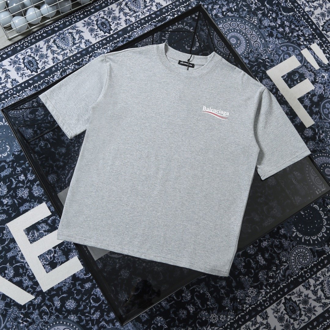 

Classic Men Designer tshirt tee small paris BÃLÃNCIÃGÃ printing tshirts Women top quality letters tees tops oversize, White;black