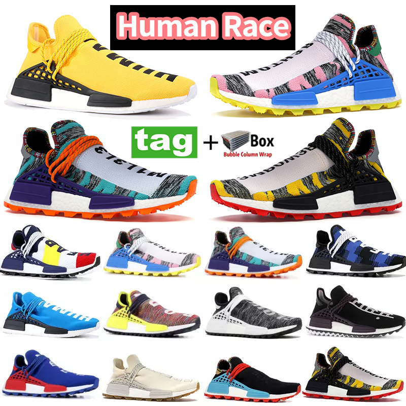 

With Box NMD HU Human Race Running Shoes Pharrell Williams Yellow Solar Pack Mother Black Men trainers BBC Multi-Color Nude Nerd Cream White Oreo Women Sneakers, Bubble wrap packaging