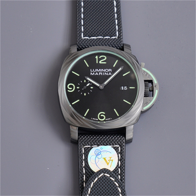 

TT Factory-024 PAM01118 Montre De Luxe luxury watch 44*13.4mm 2555 Automatic machine movement carbon fiber case mens watches Super-LumiNova Wristwatches, Box