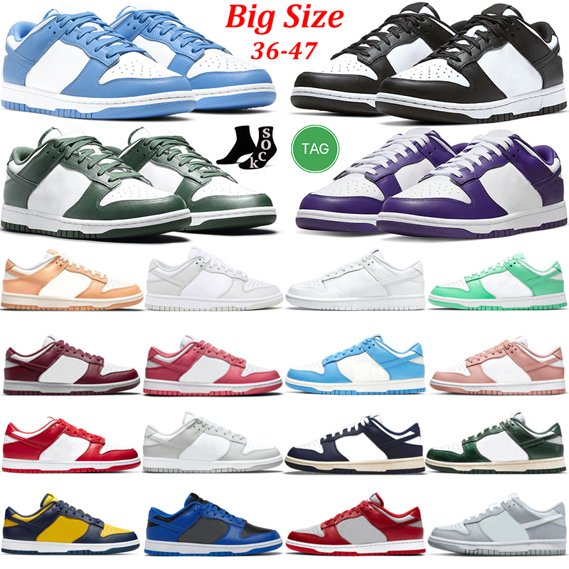 

SB Dunks Low Men Women Running Shoes Panda White Black UNC Photon Dust Grey Fog Valerian Blue Michigan State Mens Trainers Outdoor Sports Sneakers, 30