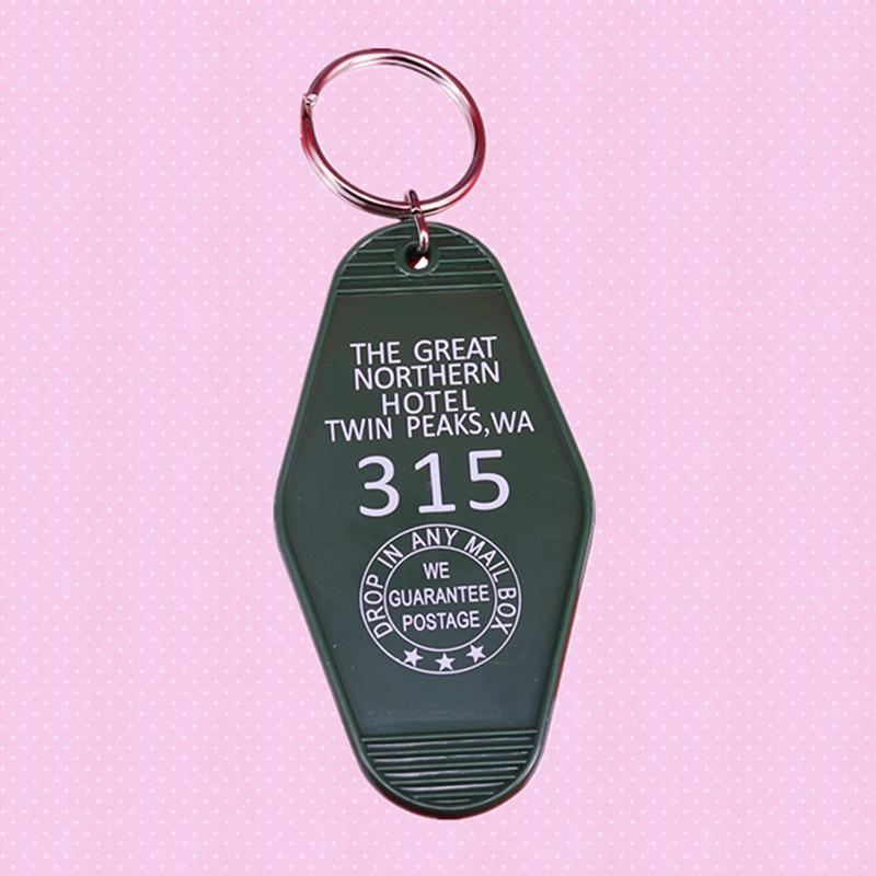 

Keychains David Lynch Twin Peaks Fire Walk With Me El Agent Dale Cooper Room Keychain Murder Investigation Key Tag Ring Keyfob