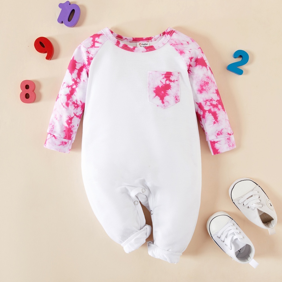 

Baby Unisex Tie Dye Jumpsuits 210521, Red
