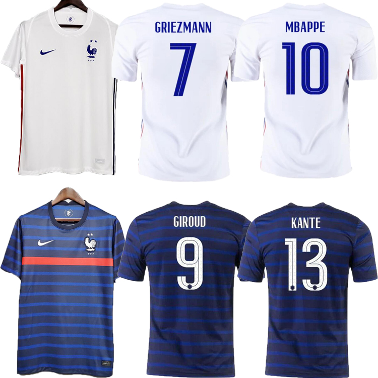 

Player version 2021 GRIEZMANN MBAPPE soccer jersey KANTE 20 21 POGBA shirt Maillot de football 2022 France ZIDANE GIROUD BENZEMA Kimpembe camiseta fUtbol