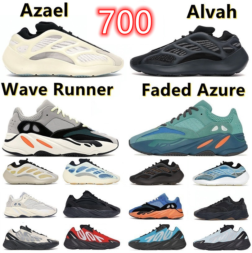 

Azael Alvah 700 V3 v2 v1 mens running shoes MNVN Blue Tint Azareth Vanta Faded Azure Triple Black Geode Static Clay Brown Runner men women trainers sports sneakers shoe, Color#22