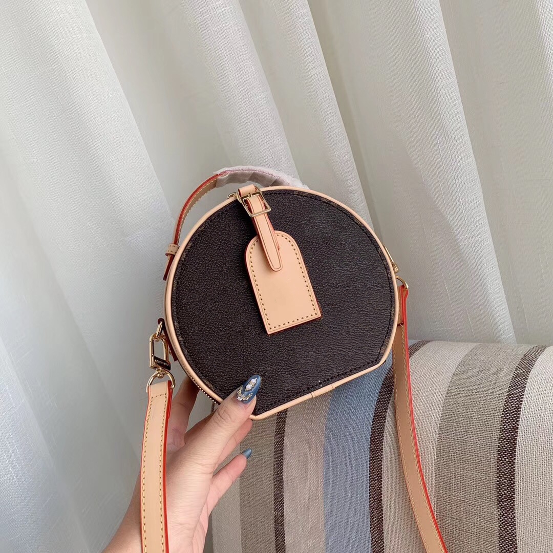 

2022 Round Bread Mini Bag Fashion Purse Designer Luxury Cross Body Bag Round Leather Handbag Shoulder High Quality 16CM