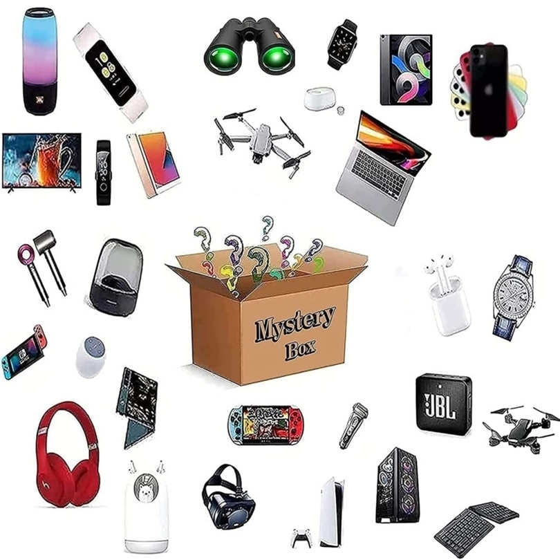 

Mystery Box Electronics, Boxes Random, Birthday Surprise favors , Lucky for Adults Gift, Such As Drones, Smart Watches-N