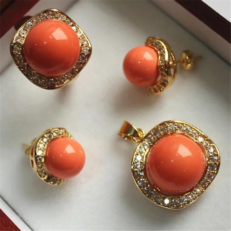 

Charming South Sea Shell Pearl Pendant Earings Ring Jewelry Set Fine Luxury Noble Real Natural Party Wedding Gift Earrings & Necklace, Silver