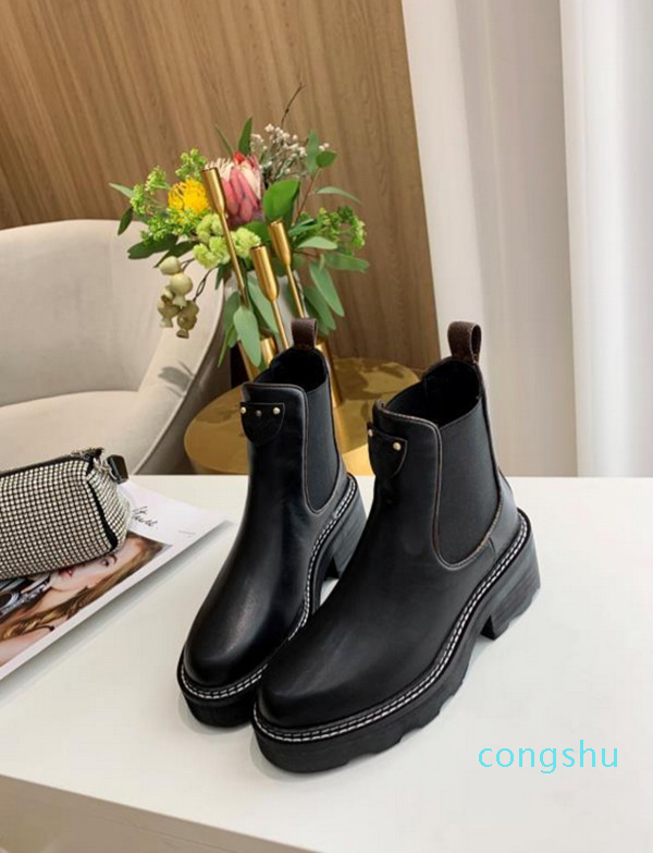 

2020 New BEAUBOURG ankle boots Women Fashion Martin Boots Designer Winter Leather Boots Top Quality With 1A8947(Dust Bags+ Box)22