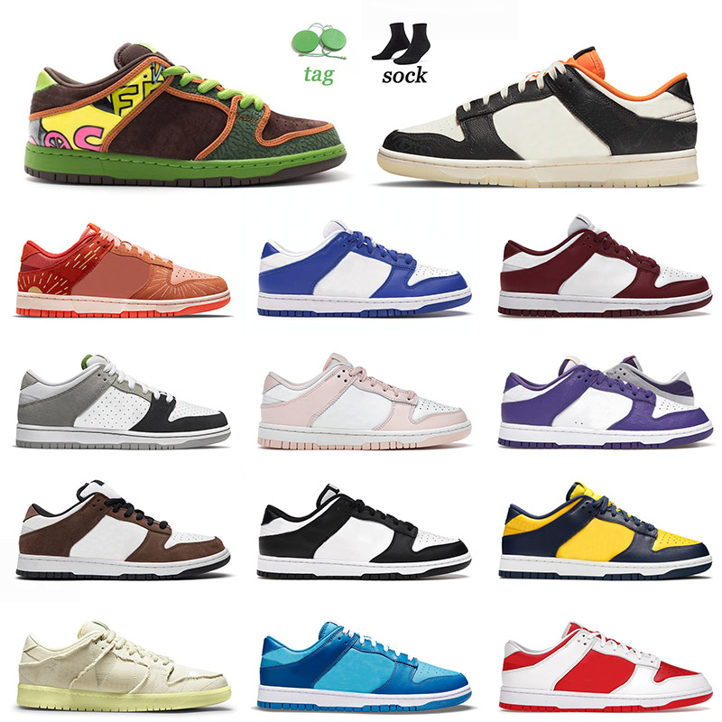 

Top Fashion 2022 Arrival SB Skate Running Shoes Halloween De La Soul Mens Women Dunks Low Bordeaux Unc Yellow Strike Orange Pearl Sneakers, C28 orange pearl 36-40