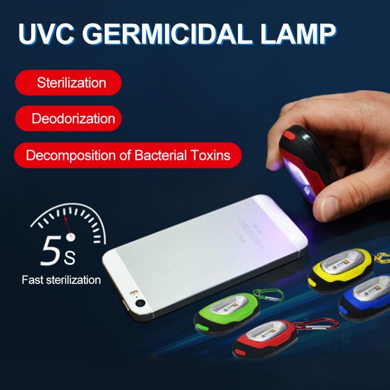 

Interior Decorations UVC Disinfection Light Mini Portable Germicidal Handheld Sterilize UV For Home Office Business Trips Outing Travel
