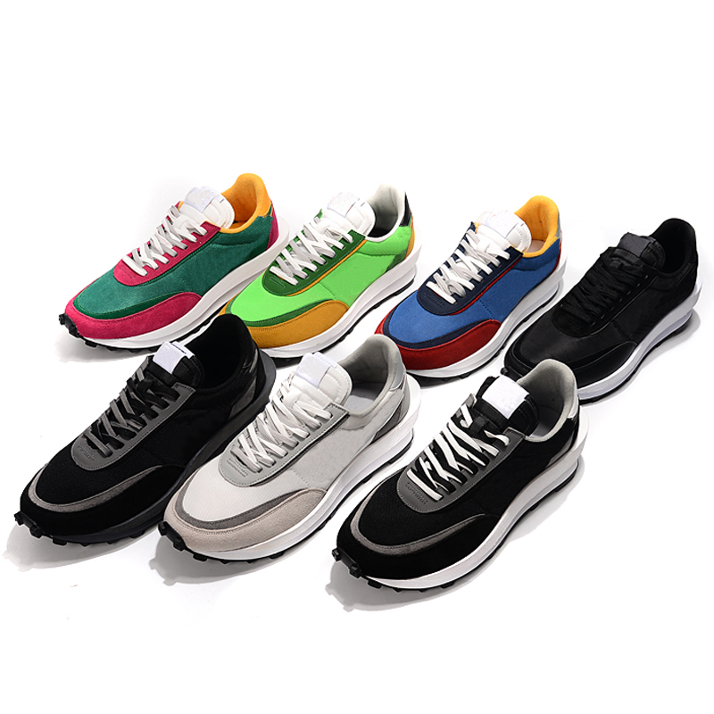 

Men vaporwaffle ldwaffle waffle shoes Obsidian Black White Nylon Royal Fuchsia Villain Red Tour Yellow Green Chunky Dun LDV LD women SACAI trainers sneakers, Customize