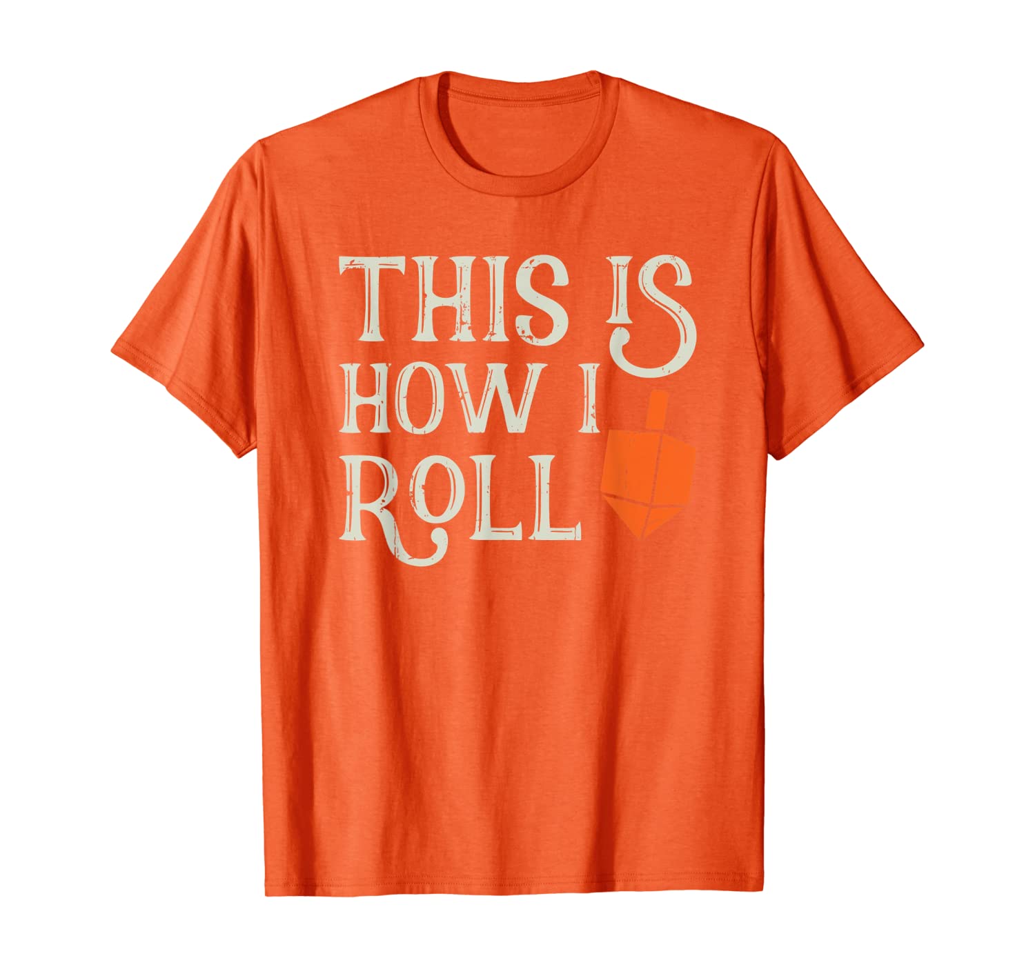 

This Is How I Roll Dreidel Chanukah Hanukkah Jewish T-Shirt, White;black